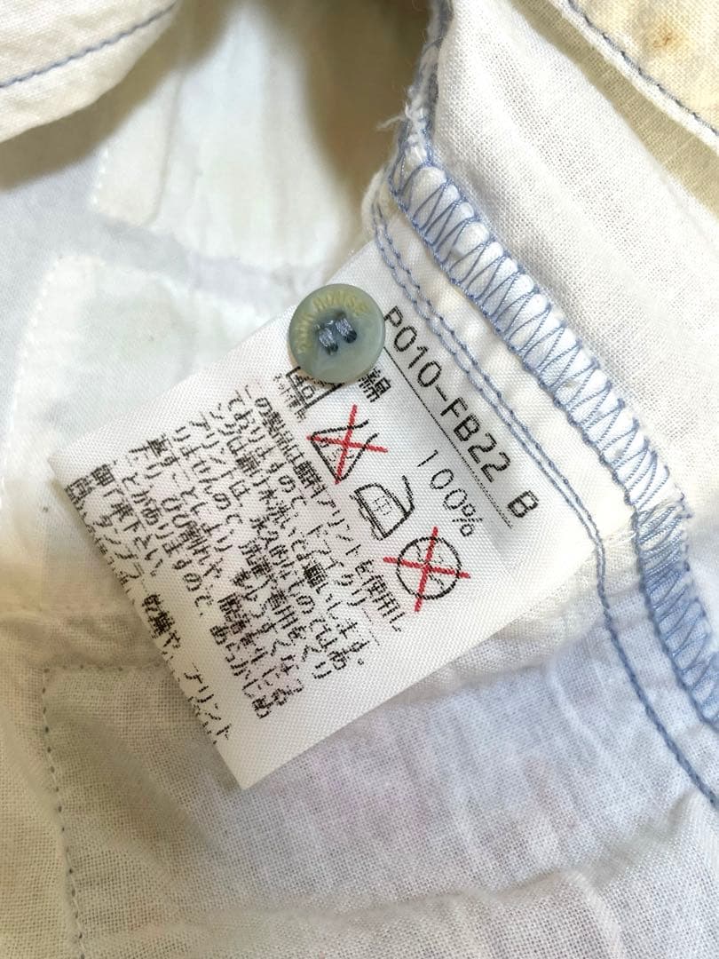 ピンクハウス グラデーション ワッペン パッチワーク フード ブラウス ギンガム