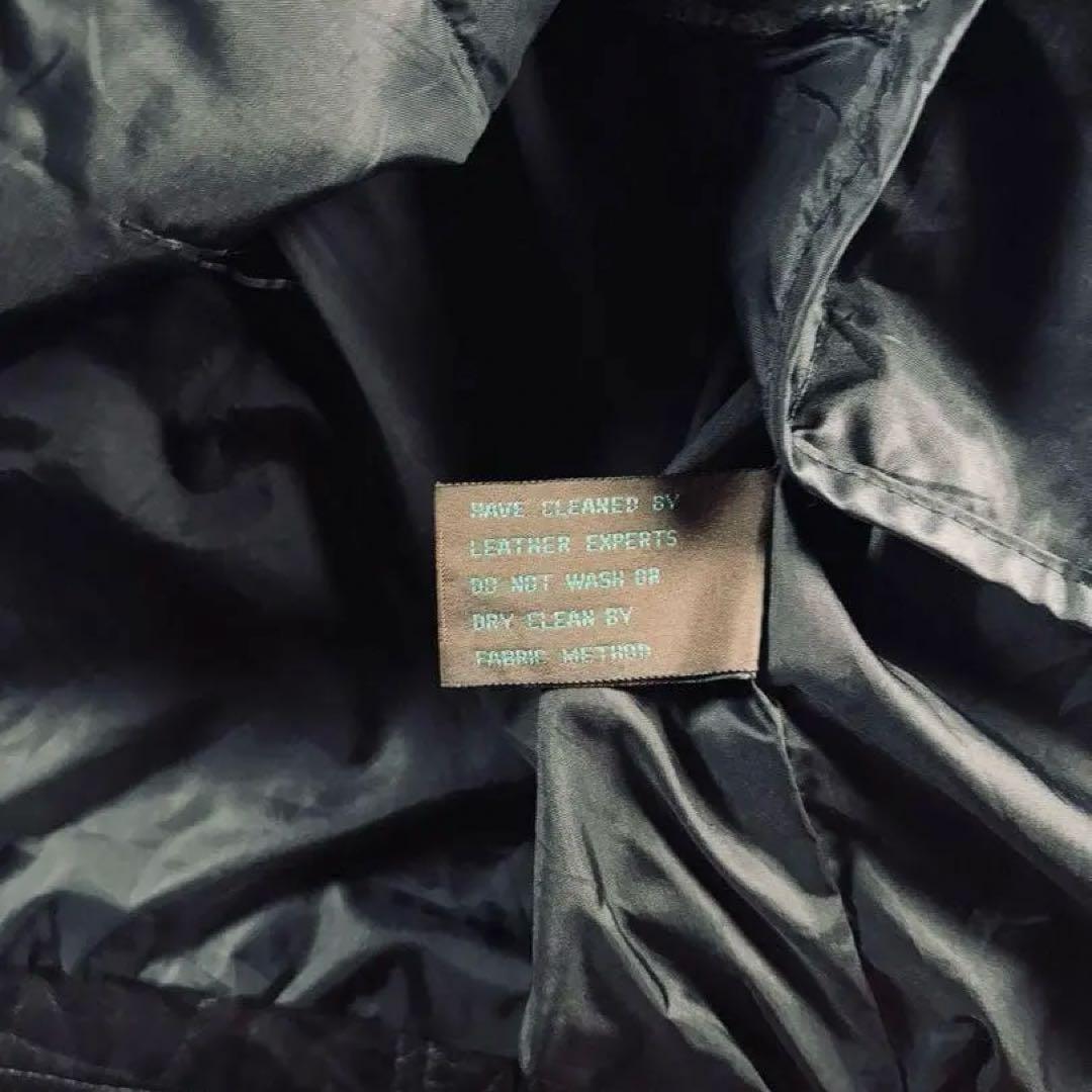 短丈　A2レザーボンバージャケット　ブラック　本革　M 太アーム　脱着ライナー.