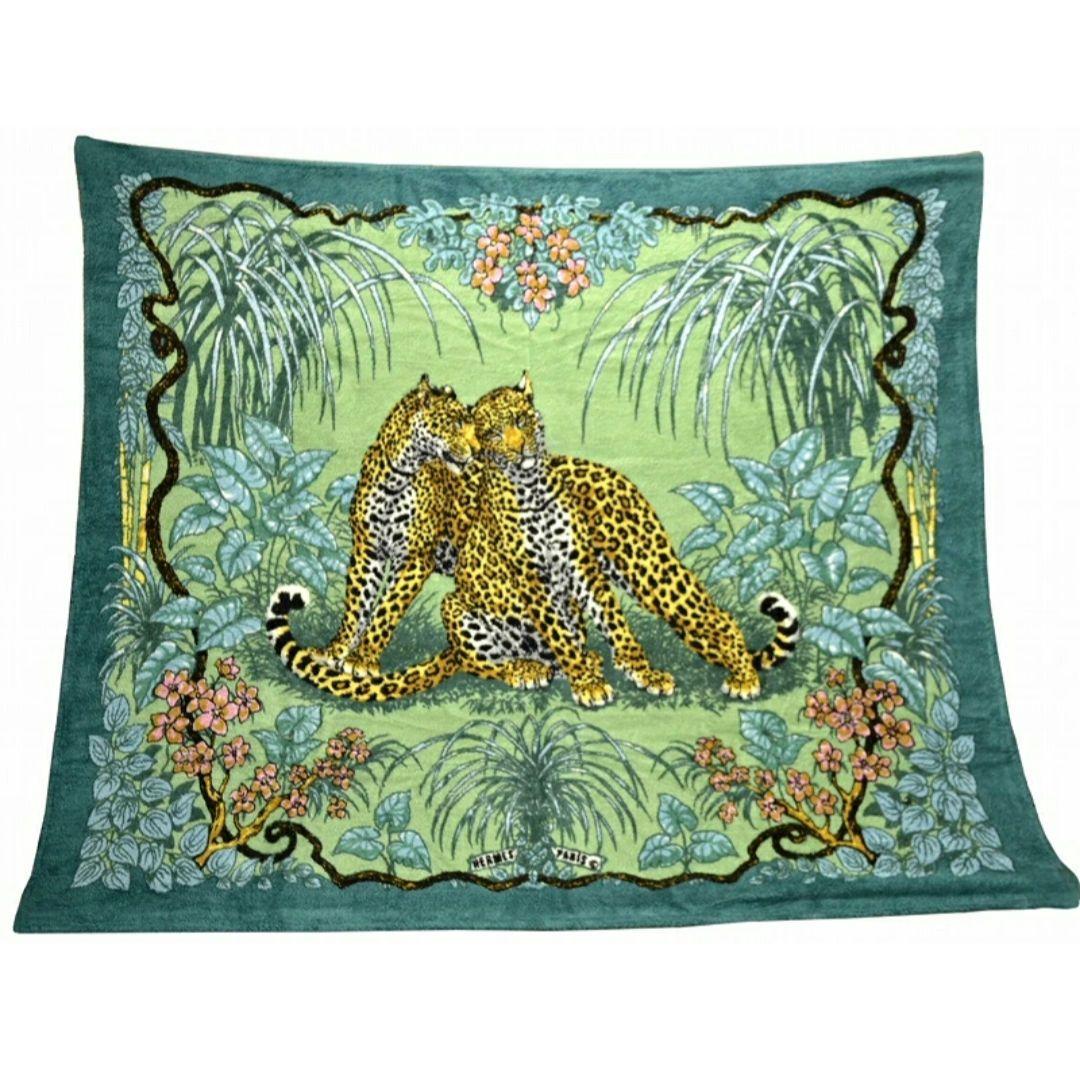 【希少】エルメス HERMES 『ジャングルラブ』　超大判　ビーチタオル