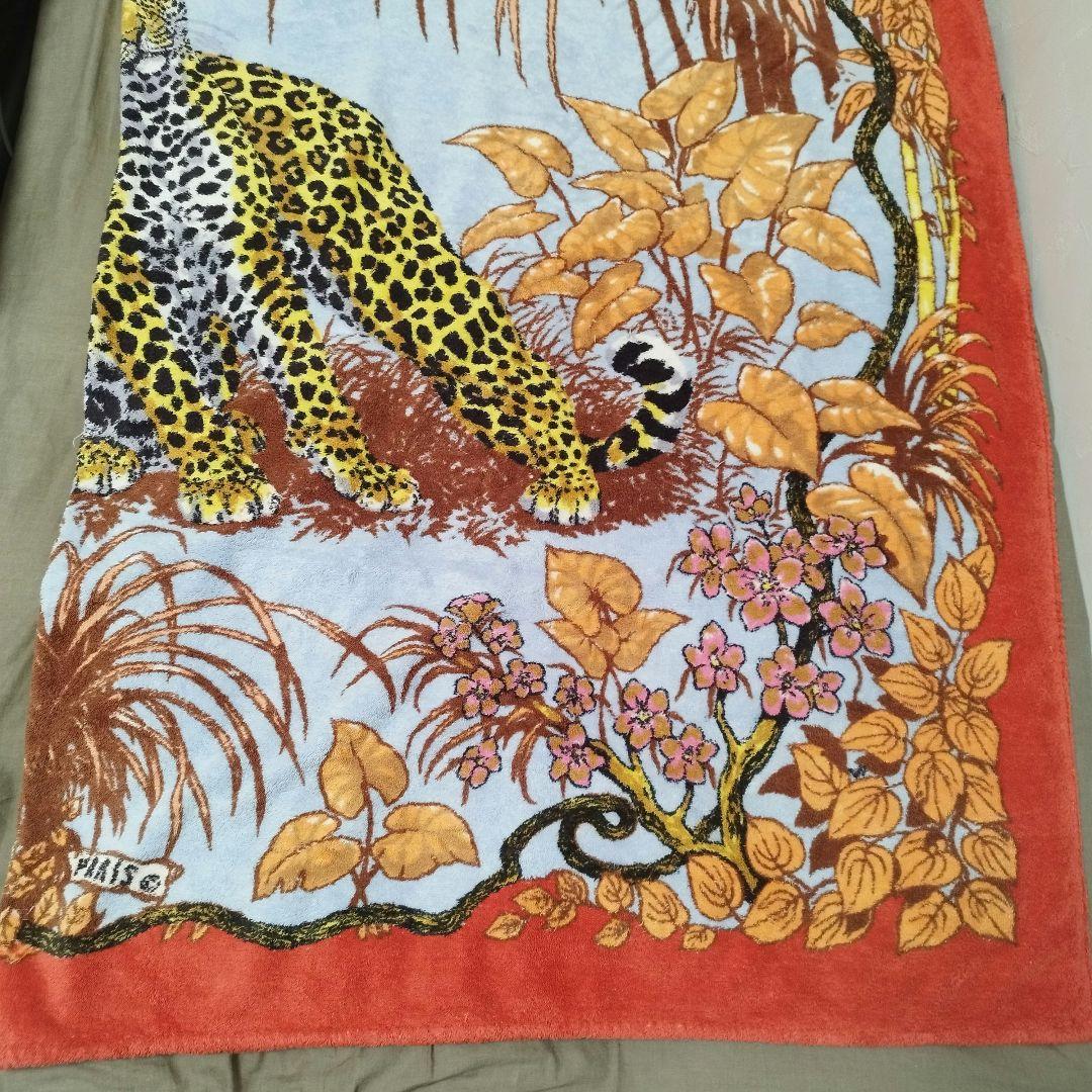 【希少】エルメス HERMES 『ジャングルラブ』　超大判　ビーチタオル