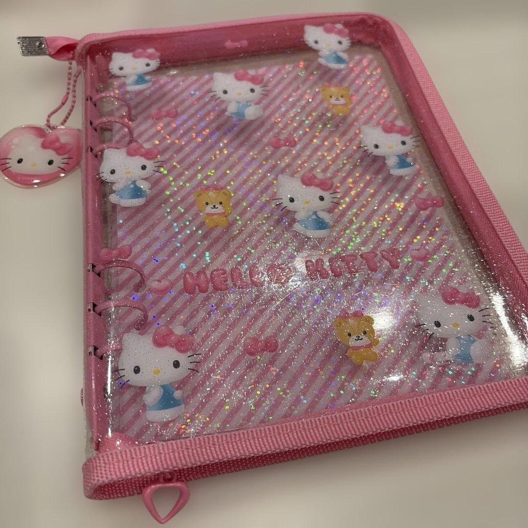 サンリオ クリア ぷっくり シール帳 シールバインダー　キティ