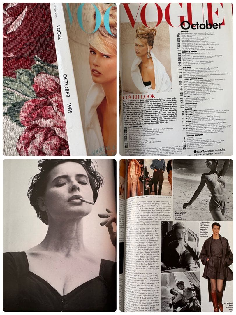 VOGUE UK版　レア1989年10月特大号　クラウディア・シファー