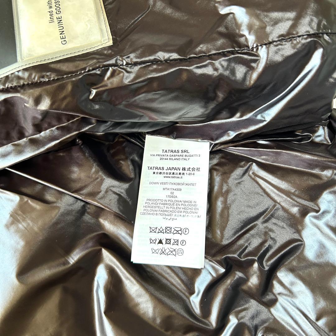 未使用に近い タトラス　ダウンベスト　ポセイドーネ　ブラック　M相当