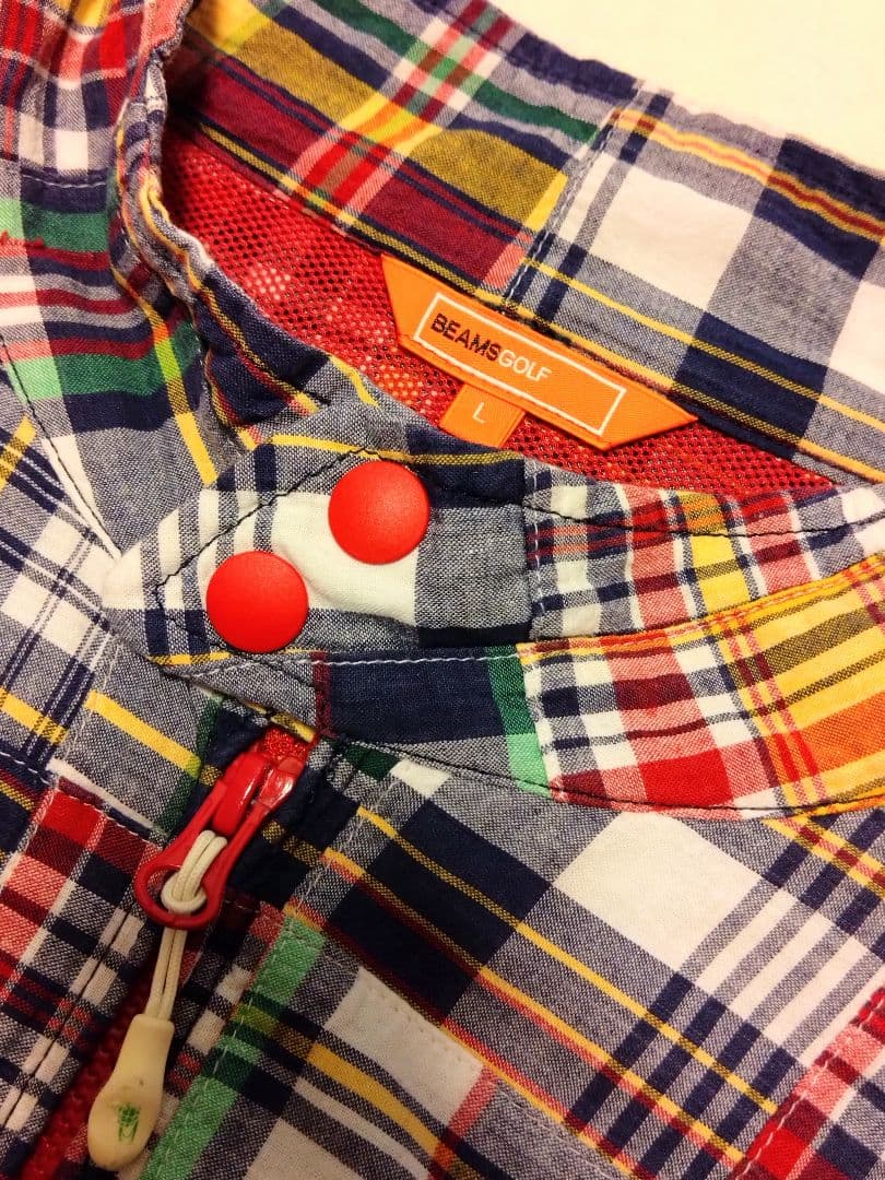 春ゴルフにピッタリ！チェックのパッチワークがオシャレかわいい☆ビームス・ゴルフL