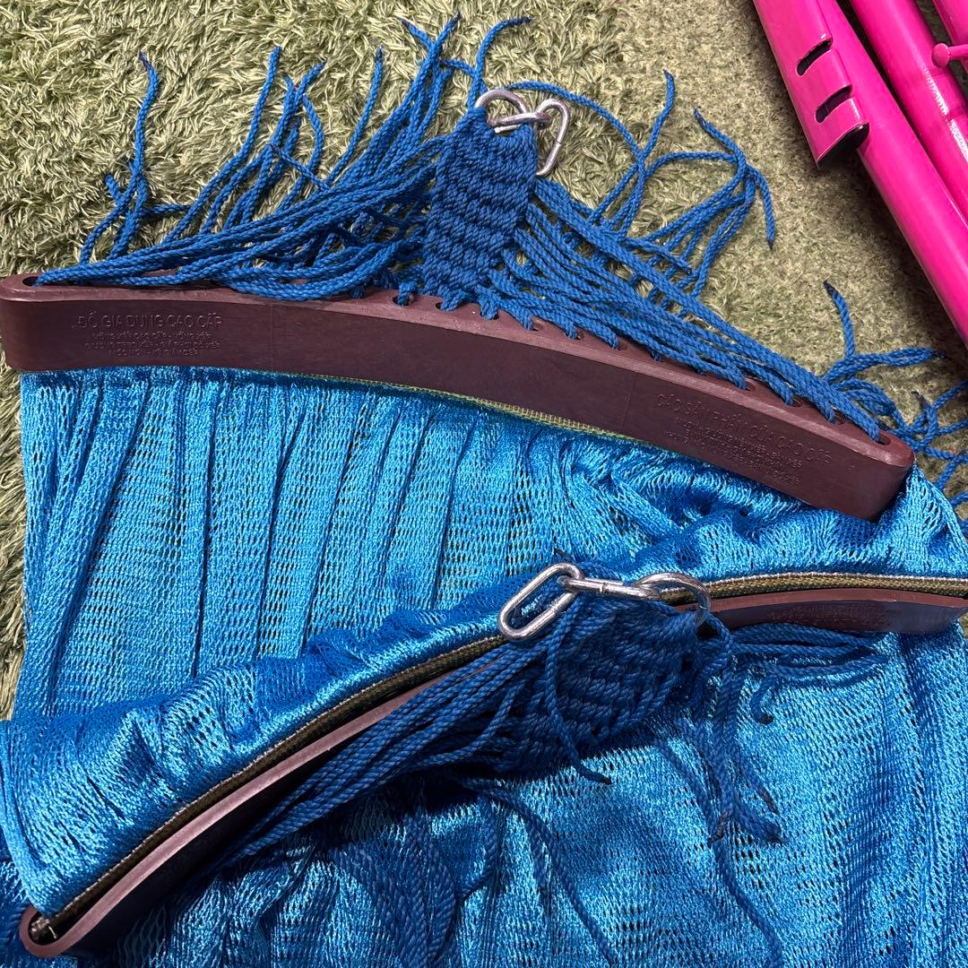 TOYMOCK 折りたたみ式ハンモック 青　0227o291