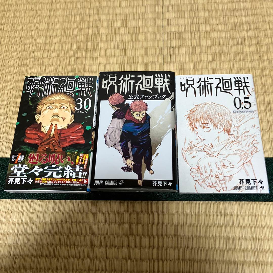 呪術廻戦 全巻セット 0-30巻 0.5巻と公式ファンブック付き
