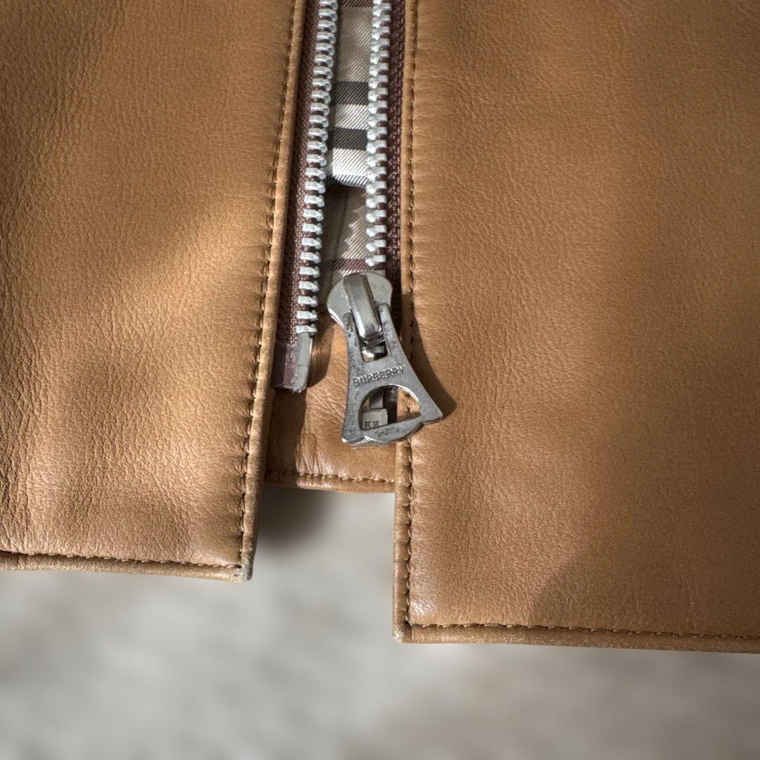 レア！バーバリーブラックレーベル　レザージャケット　M