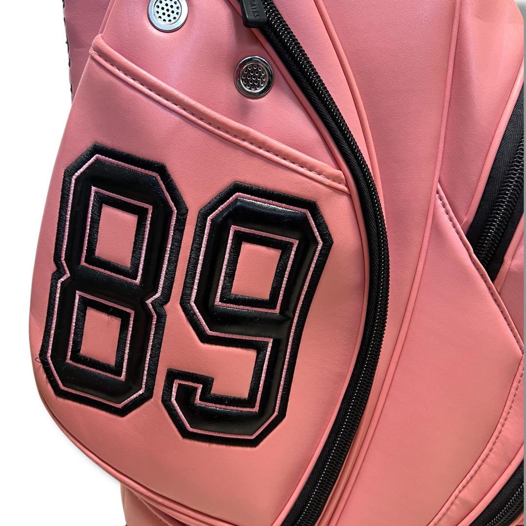 訳あり パーリーゲイツ スタンドキャディバッグ ピンク 9型 ショルダー欠品