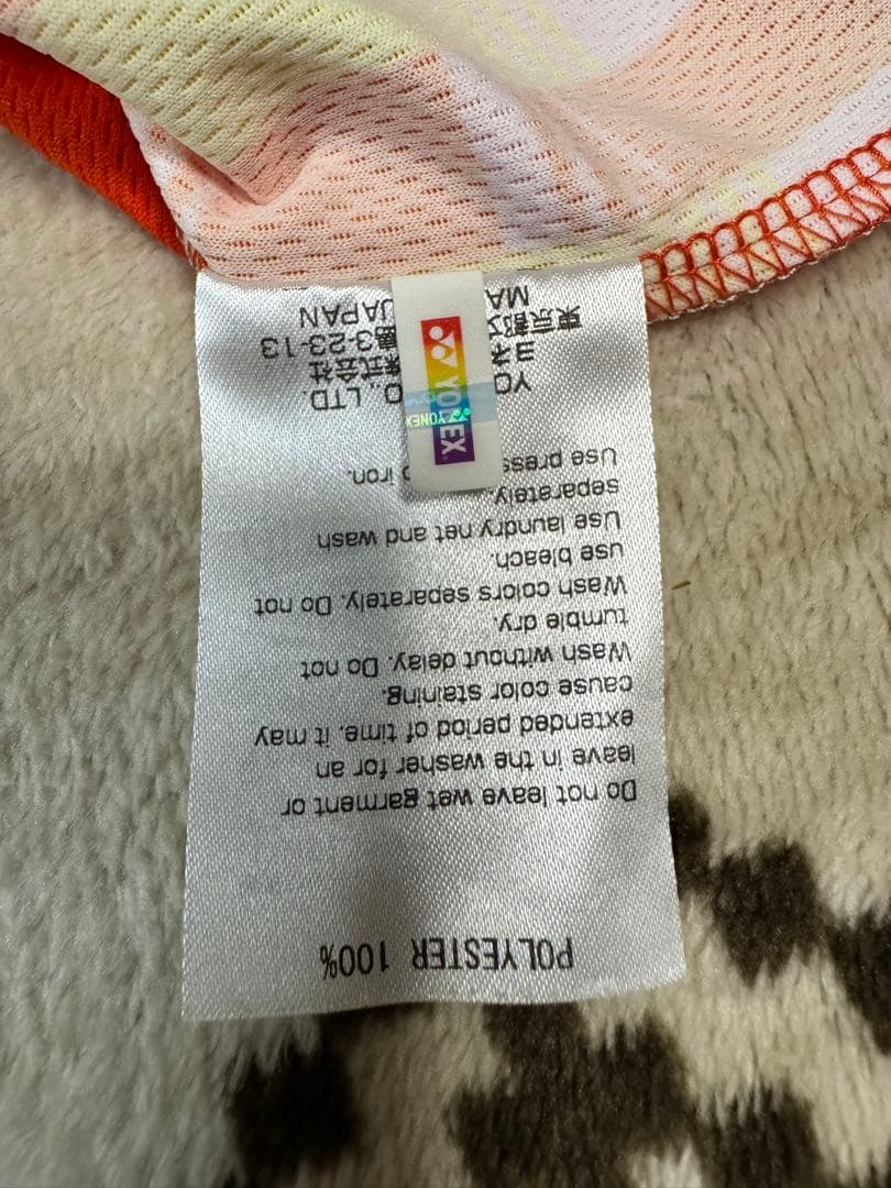 YONEX バドミントンウェア レディース　Lサイズ オレンジ　ペアセット