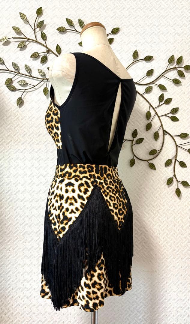 社交ダンス★新品★レッスンウェア★2点セット★スカート★胸パット付レオタード