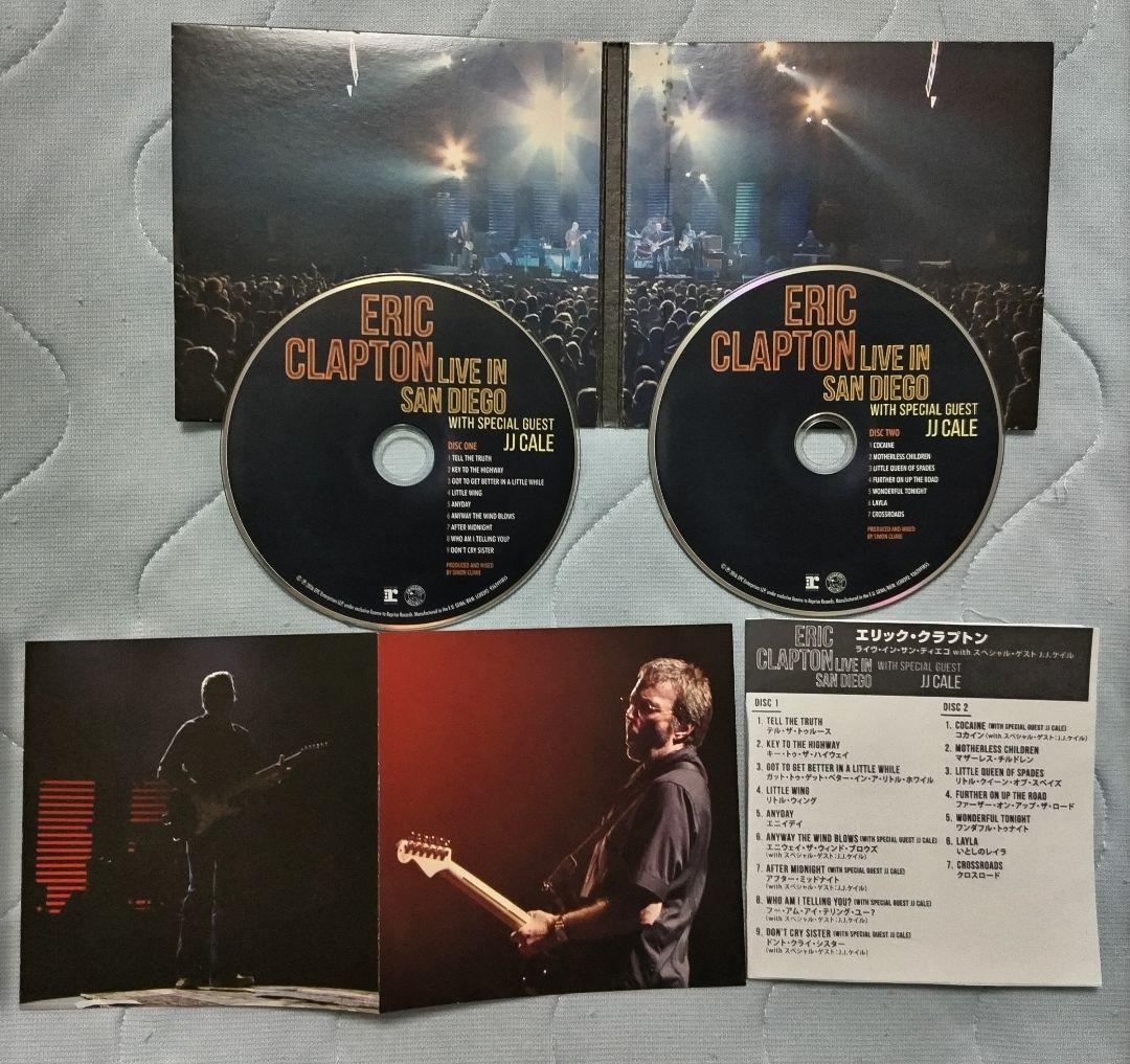 入手困難2CD エリッククラプトン【ライヴインサンディエゴ with JJケイル