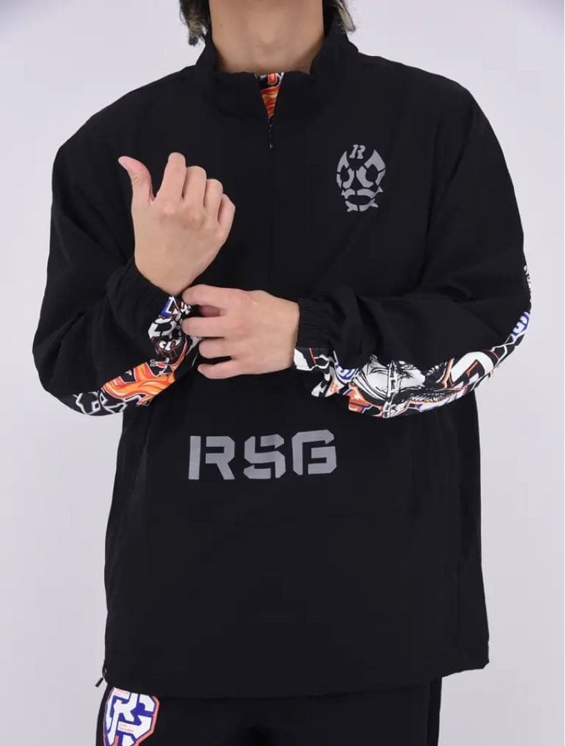 ラッセルノ ゴルフ ハーフジップ プルオーバー セットアップ ブラック L 5