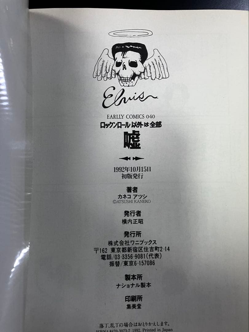 カネコアツシ ロックンロール以外は全部嘘 ATSUSHI KANEKO B12