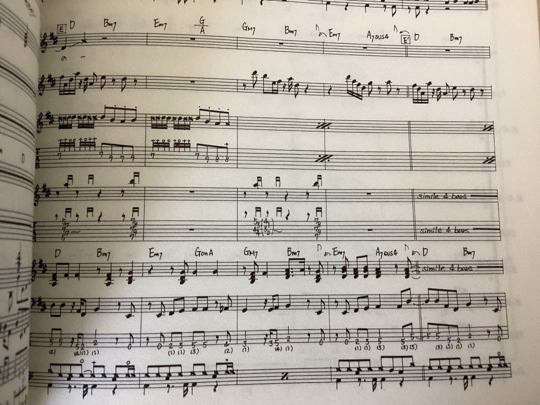 ★楽譜/尾崎亜美/HOT BABY/タブ譜/バンドスコア/音楽春秋