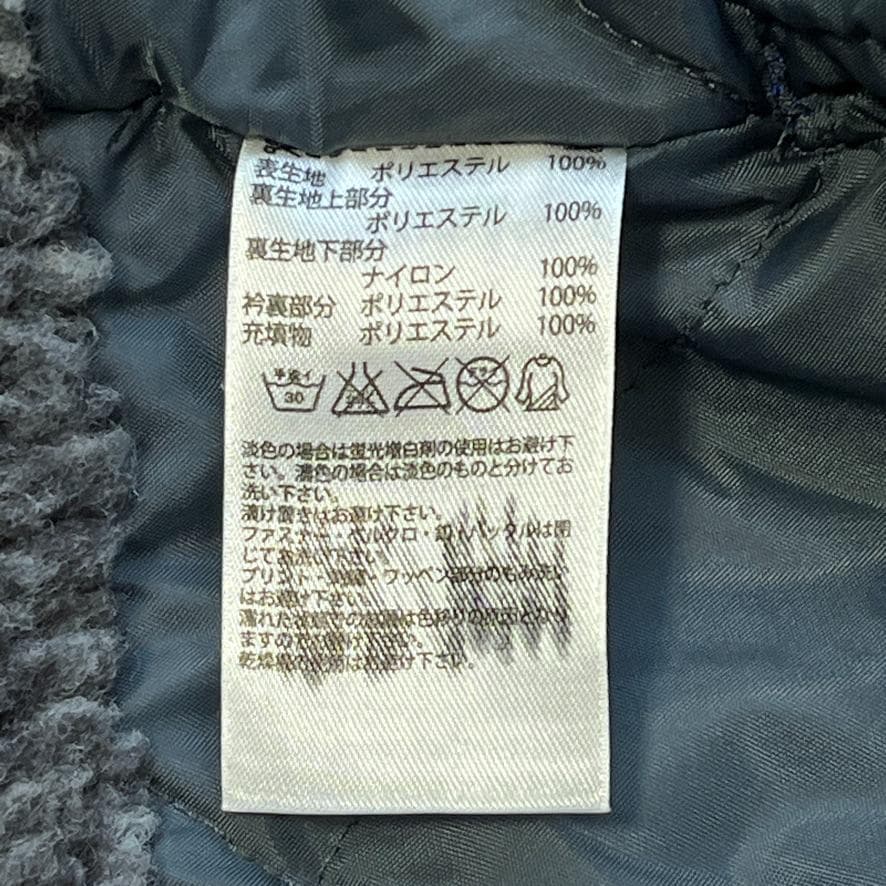 【良品】adidas アディダス 刺繍ロゴ 裏ボア ベンチコート キッズ 160