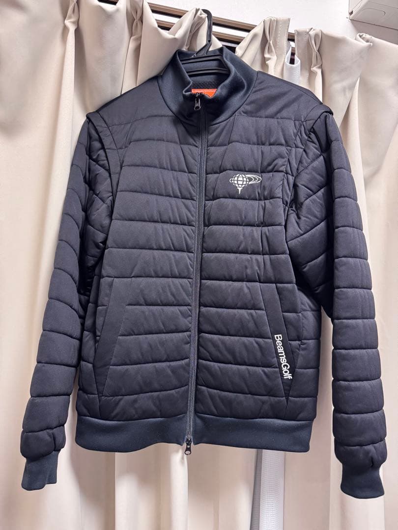 極美品 BEAMS GOLF 中綿ジャケット Mサイズ　2WAY ブルゾン
