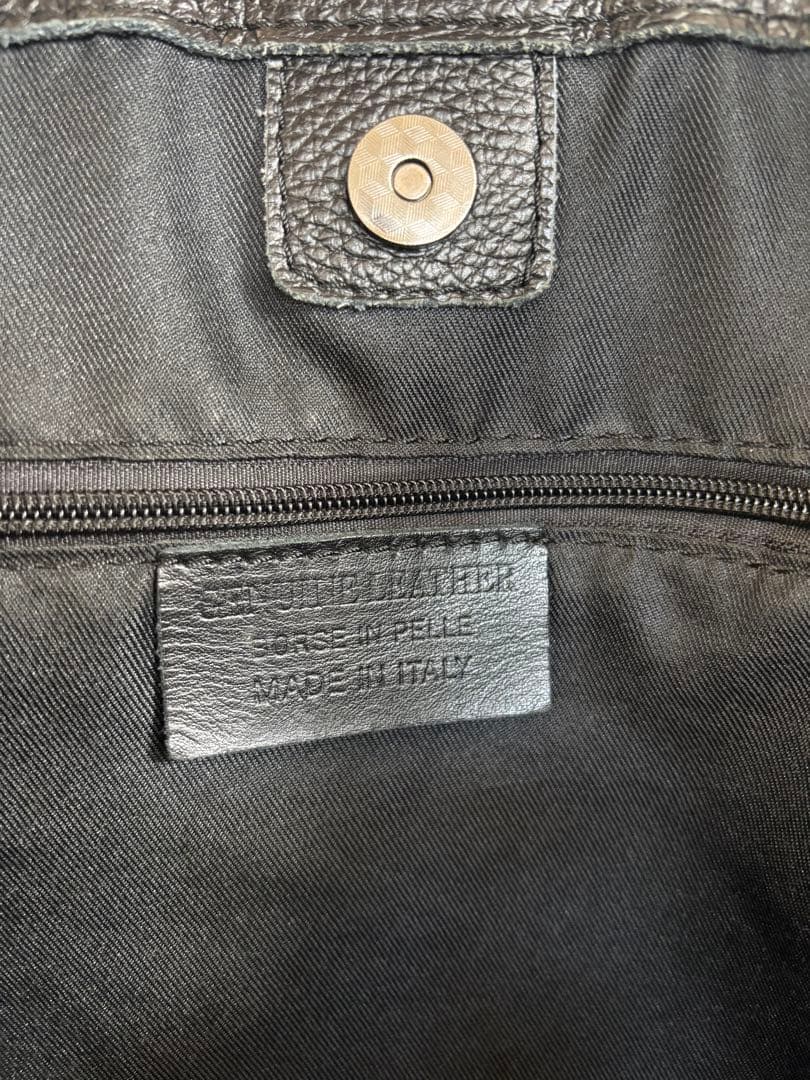 Pelliccia イタリア製 レザートートバッグ 黒&灰 2つセット