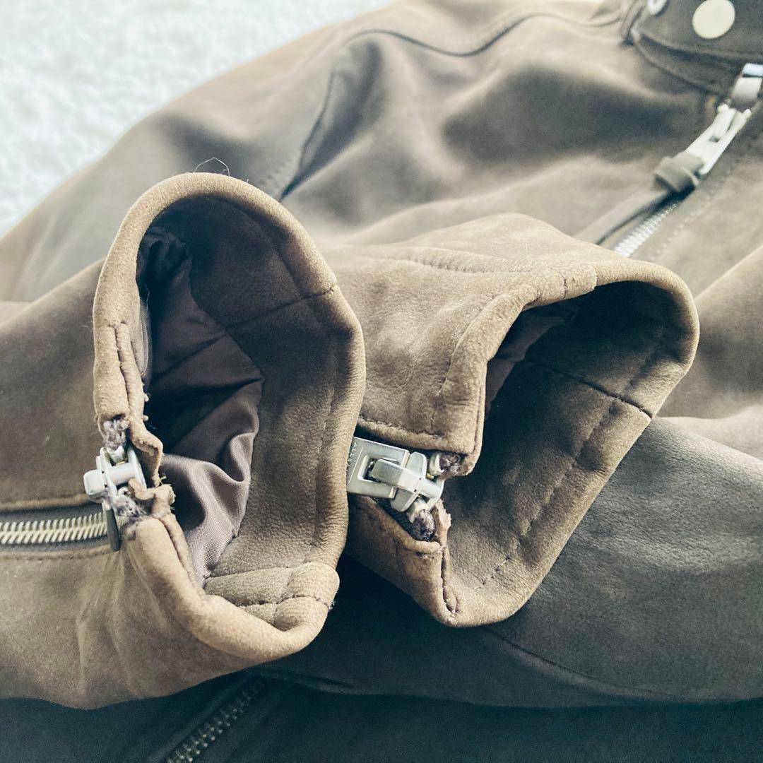 【超美品】all saints CORA LEATHER JACKETスエード