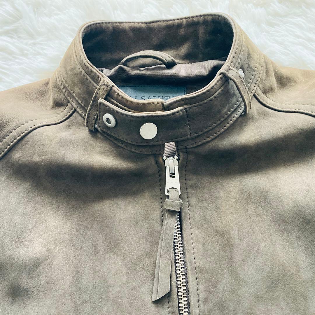 【超美品】all saints CORA LEATHER JACKETスエード