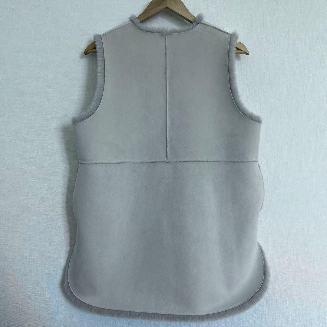 新品☆未使用 Vin グレー ファーベスト