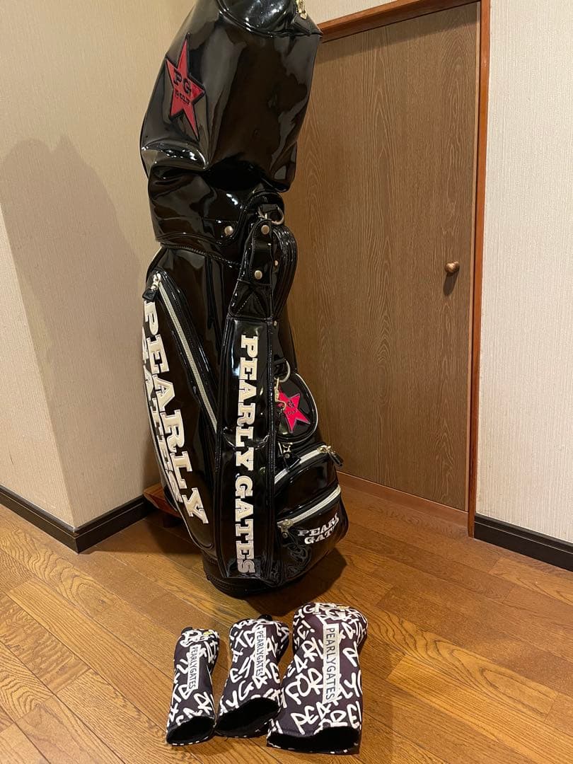 PEARLY GATES 89 ブラックキャディーバック　ヘッドカバー付き