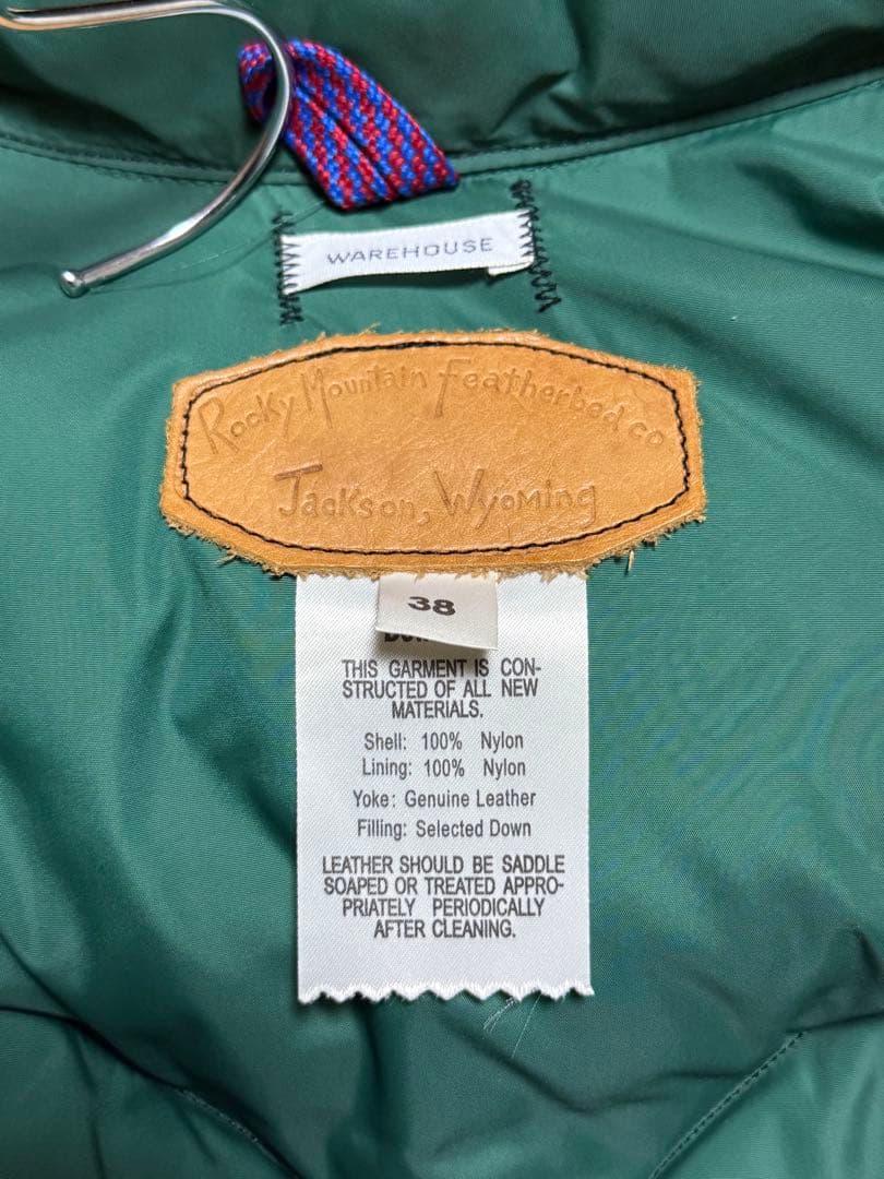 WAREHOUSE × rocky mountain ダウンベスト 38