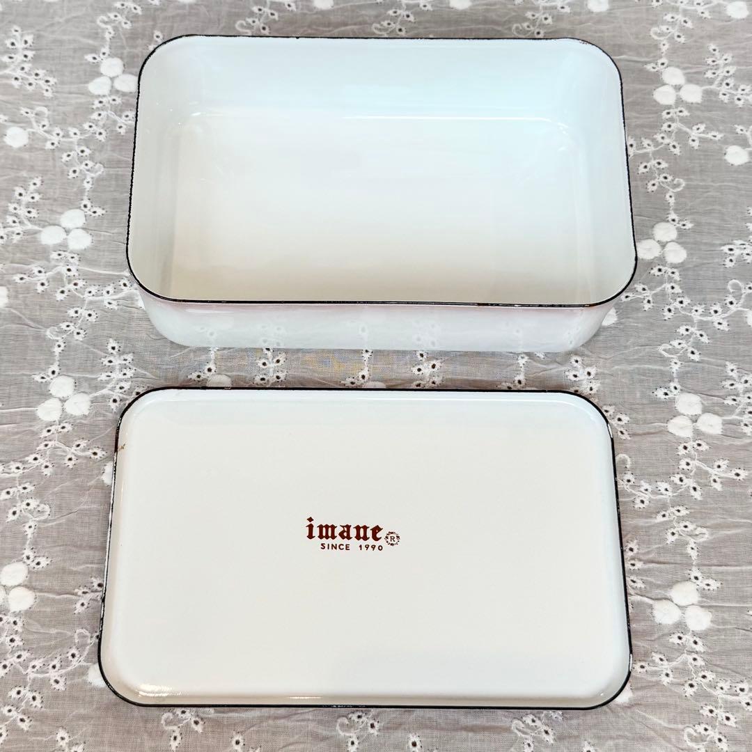 希少レア 旧イマンプリンセスローズ ランチボックスホーロー 花柄雑貨アンティーク