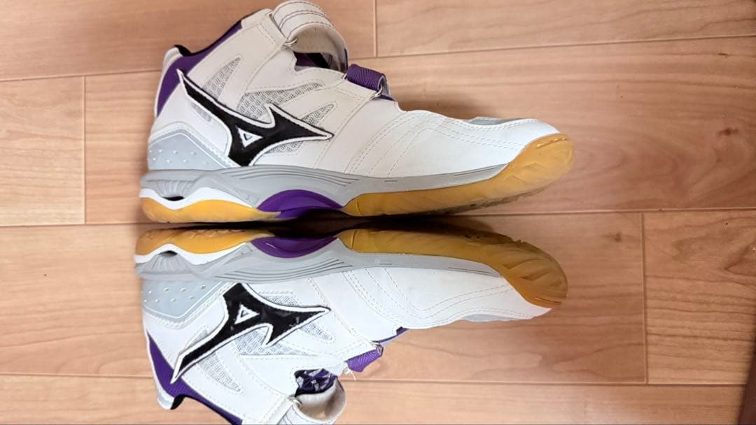 Mizuno バレーボールシューズ ホワイト/パープル