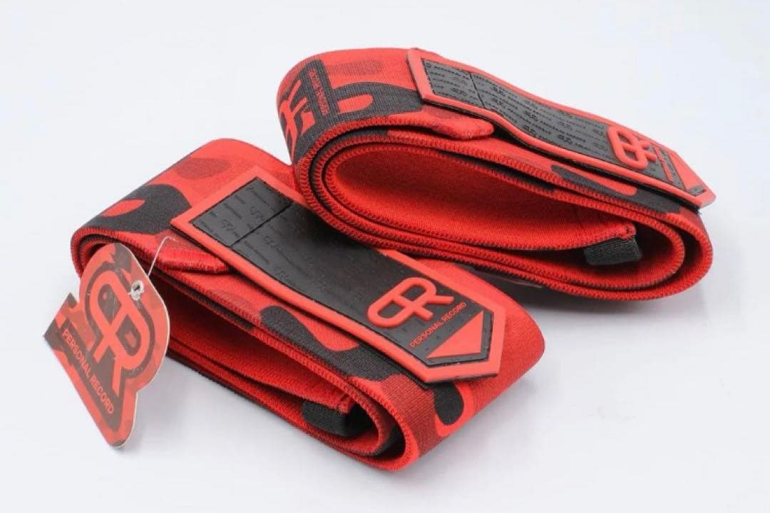 パーソナルレコード　PR　エルボーラップ　レッド色　トレーニング　筋トレ