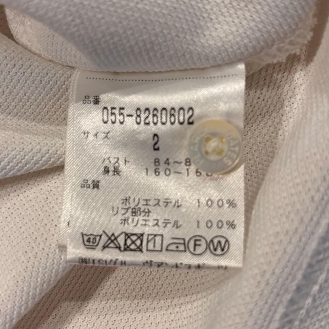 ★PEARY GATES★ L★白ポロシャツ★左右胸、左腕背中ロゴ有★美品★素敵