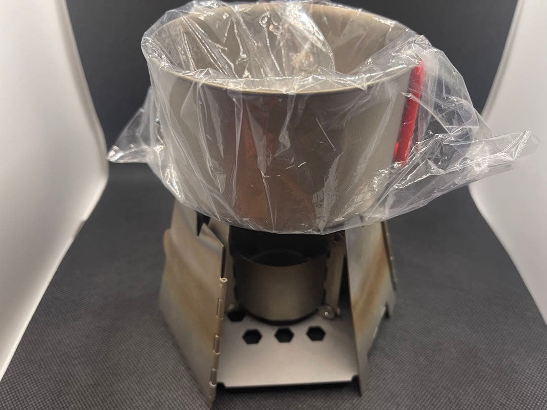 新品エバニュー Ti 400FD Cup &美品アルスト、ウッドストーブセット