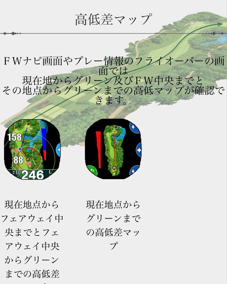 Shot Navi Crest ショットナビクレスト ゴルフナビ GPSナビ 白