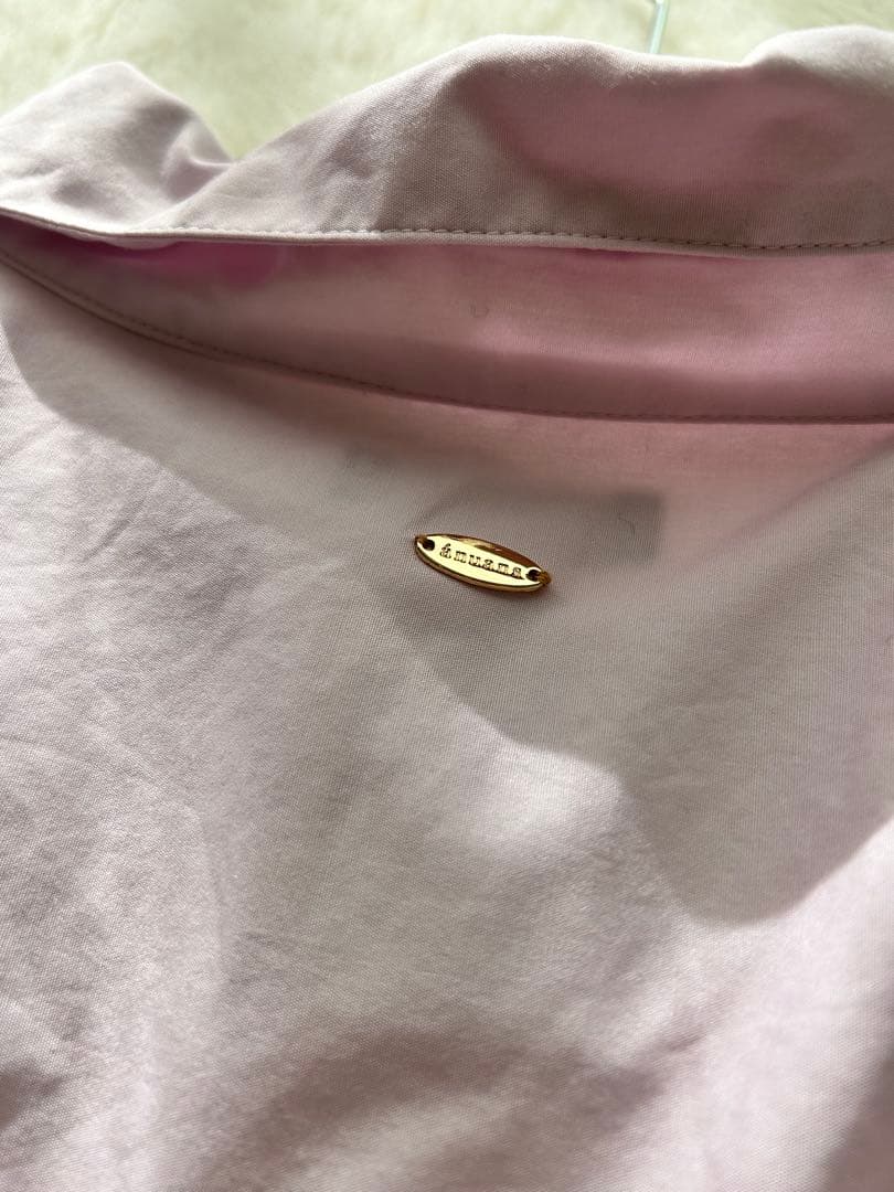 anuans スタンダードシャツ ピンク