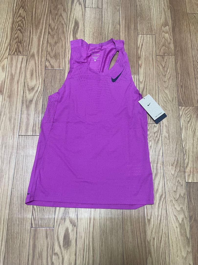 未使用　ナイキ　シングレット　パープル　Lサイズ　aeroswift