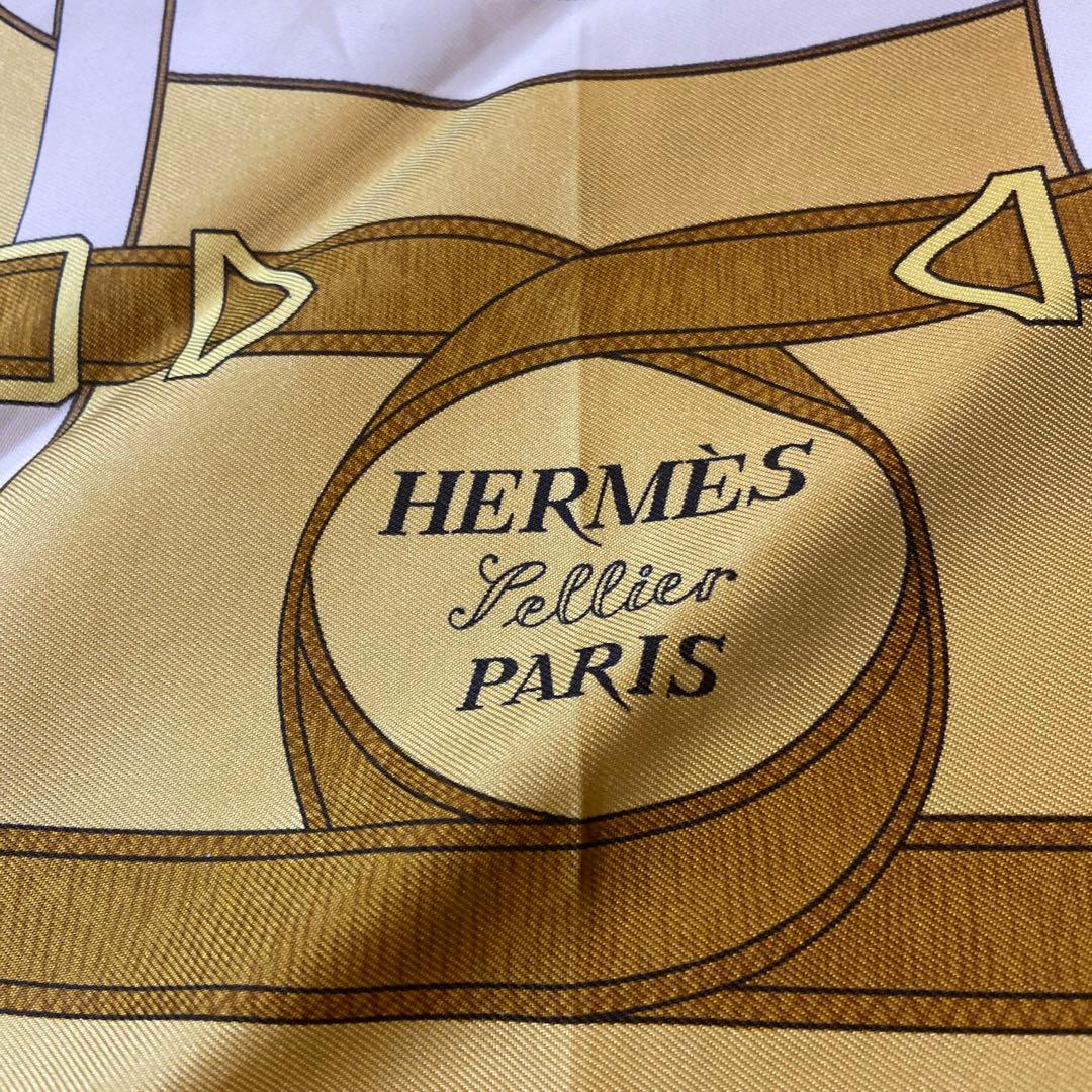 エルメス カレ90 Eperon dor 黄金の拍車 レディース スカーフ