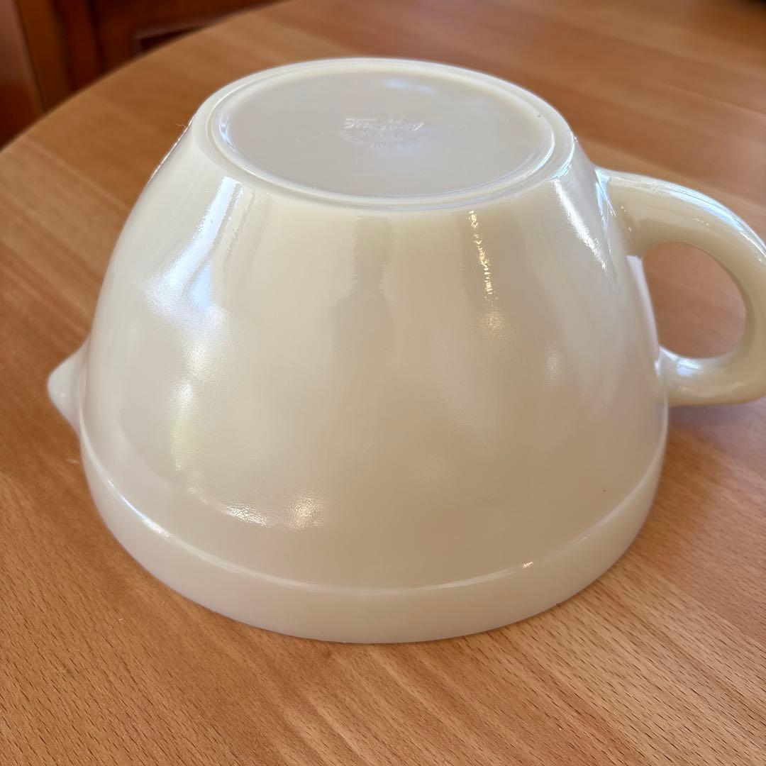 《ファイヤーキング》アイボリーバターボウル　デッドストック　ラベル付き