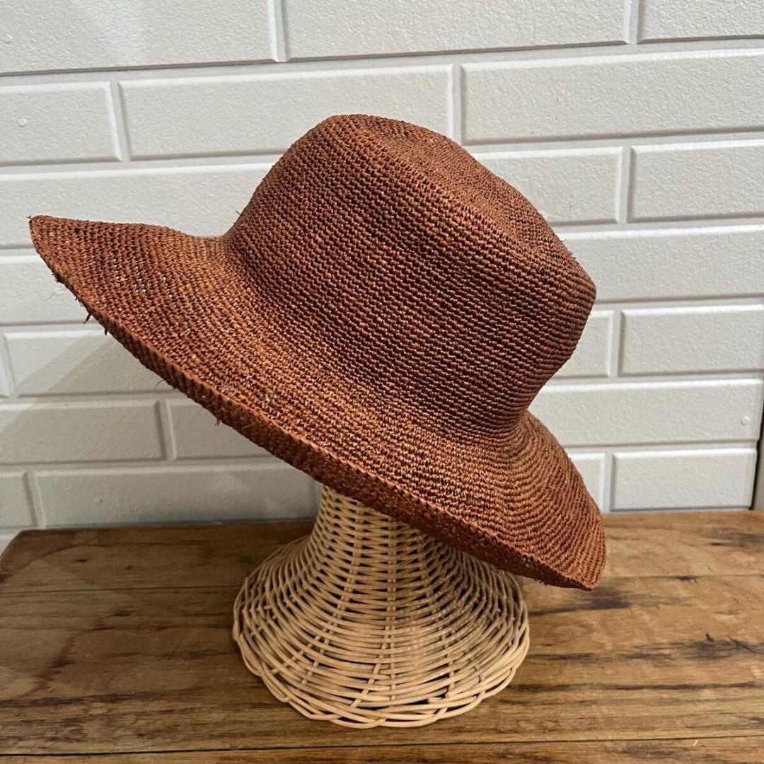 新品 エクアアンディーノ パナマハット 麦わら帽子 帽子 天然草木 エクアドル製