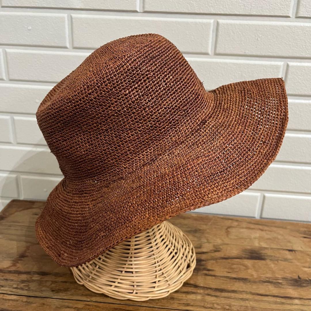 新品 エクアアンディーノ パナマハット 麦わら帽子 帽子 天然草木 エクアドル製
