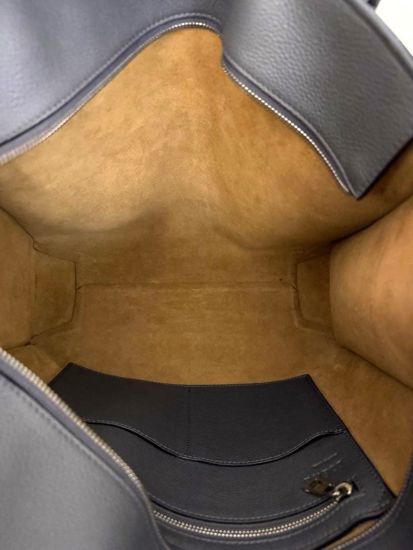 【美品】LOEWE バックルトートバッグ ジップ アンスラサイト　正規品