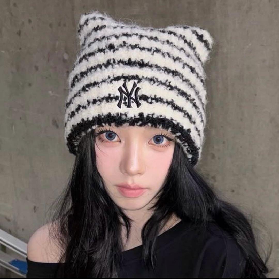 ☺*︎様 公式サイト売切れ☆韓国限定☆カリナ着用☆TWS☆MLB 猫耳 ミャオン