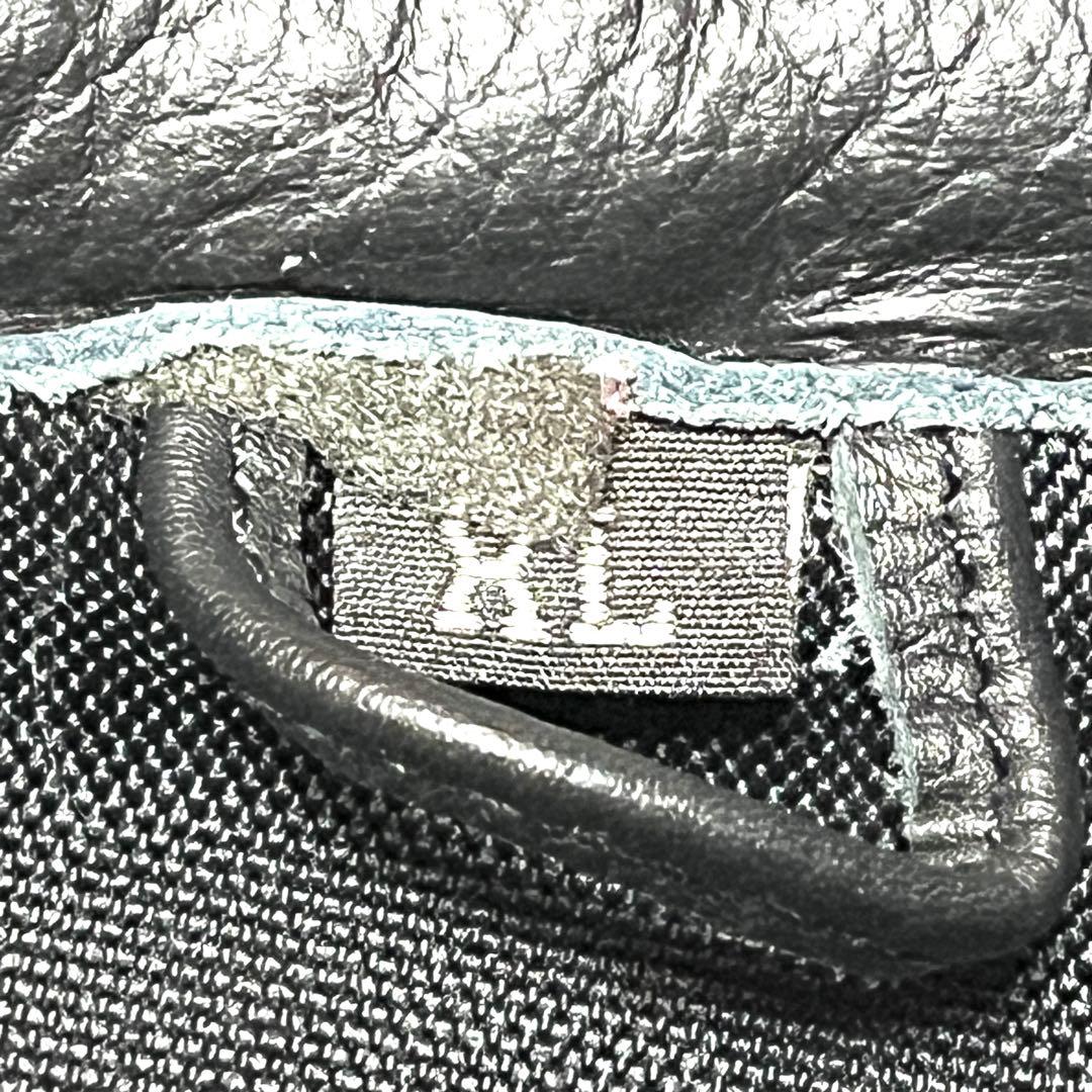 ★美品★ライダースジャケット★パンチングメッシュレザー★XL★黒　ブラック★