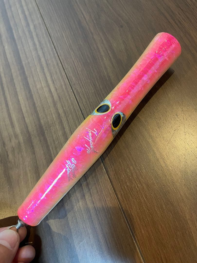 【美品】【送料無料】貝田ルアー トランペット 170 ピンク アバロン