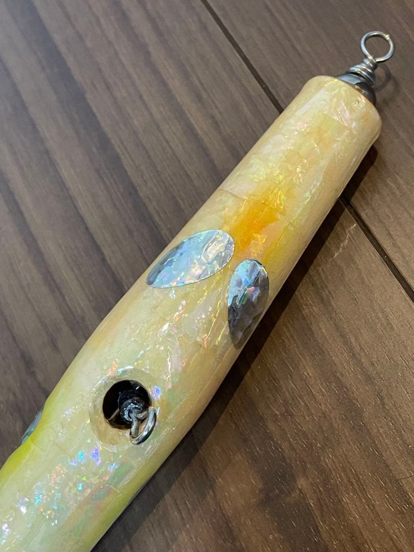 【美品】【送料無料】貝田ルアー トランペット 170 ピンク アバロン