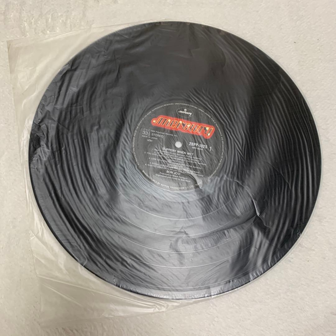 BON JOVI Slippery When Wet レコード LP盤