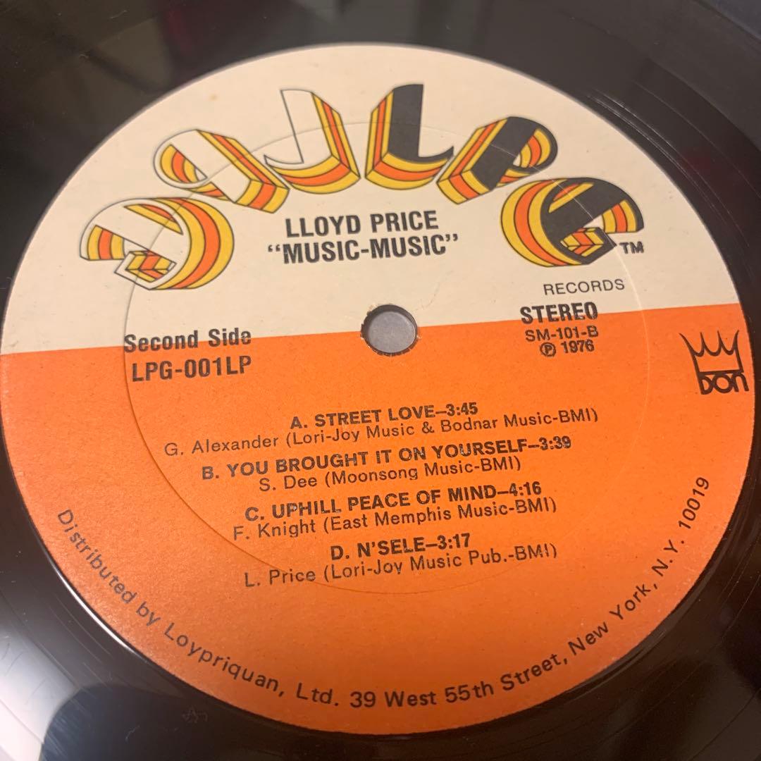 Lloyd Price Music-Music レアLP USオリジナル