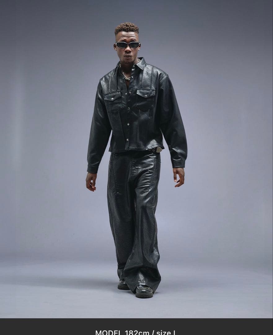 ANDER HUNK Wポケットメタルボタンシャツ