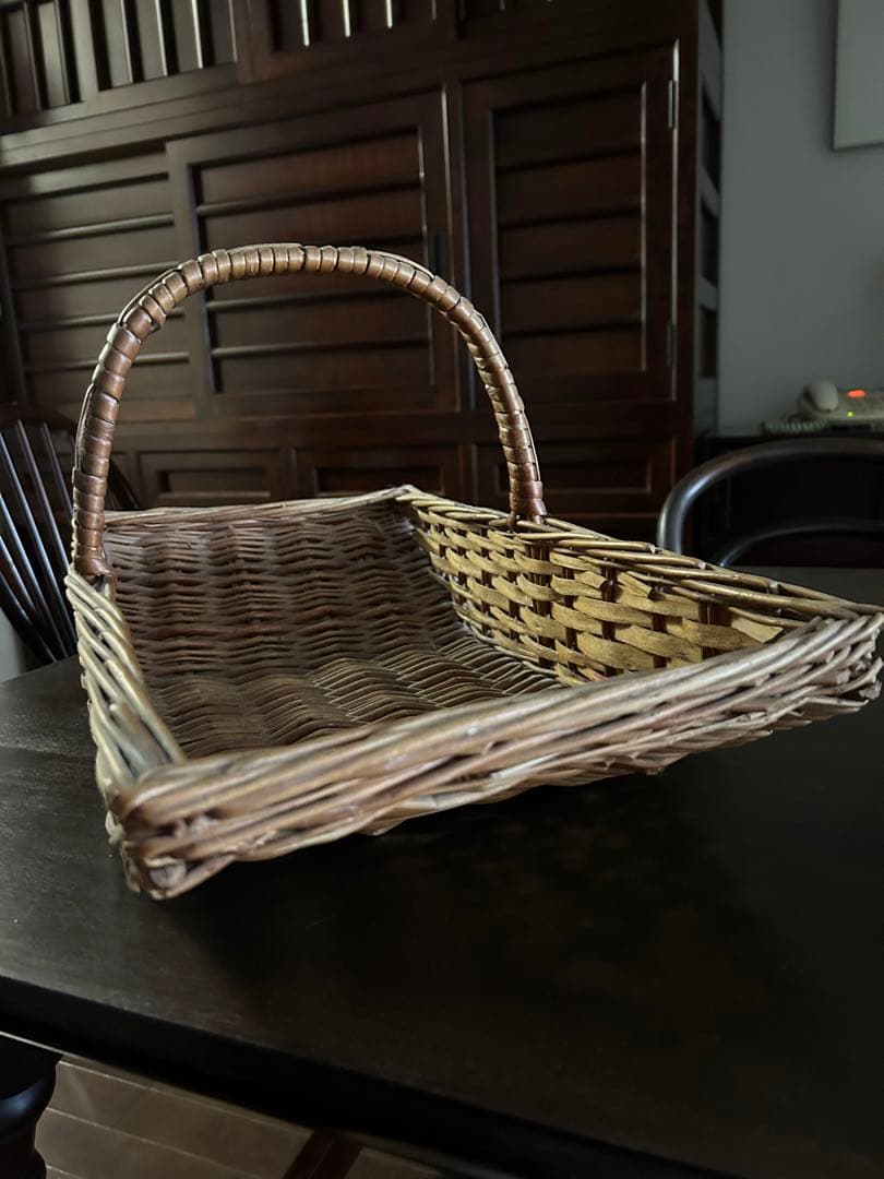 英国アンティーク　園芸バスケット