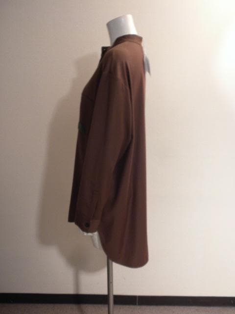 Yu◆新品ファビアナフィリッピ◆コク色！ストレッチウール素材ロングブラウス