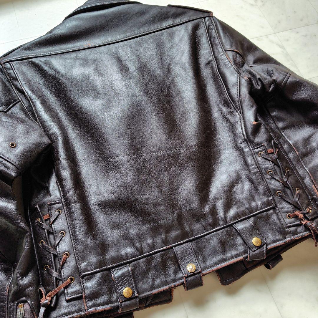 中古流通少ない！希少【schott 609】こげ茶色【ショット609】USA製