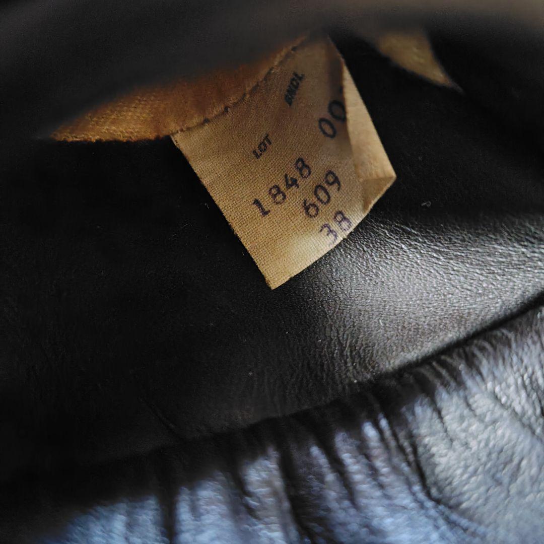 中古流通少ない！希少【schott 609】こげ茶色【ショット609】USA製